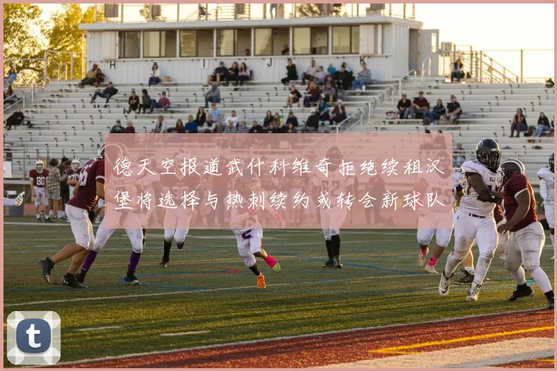 德天空报道武什科维奇拒绝续租汉堡将选择与热刺续约或转会新球队